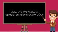 Soal PTS/UTS PAI Kelas 3 SD/MI Semester 1 Tahun 2022